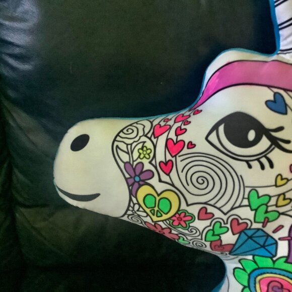 Unicorn Pillow Colorful Decorative - Picture 2 of 10